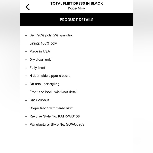 Total Flirt Dress in Black - Picture 8 of 8